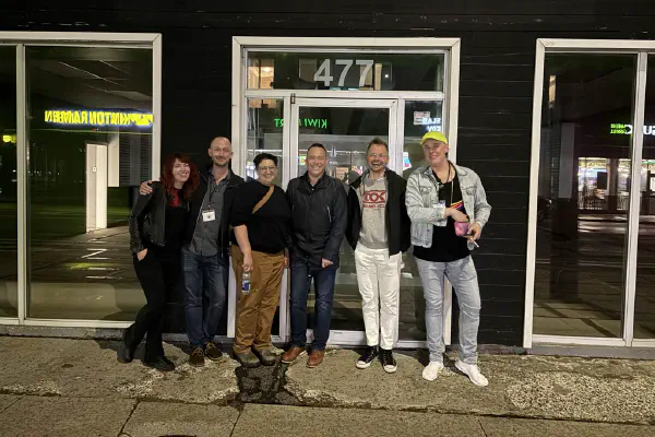 Day 1 - Bubbas - Joan James Karen Dan Michael and Andrew